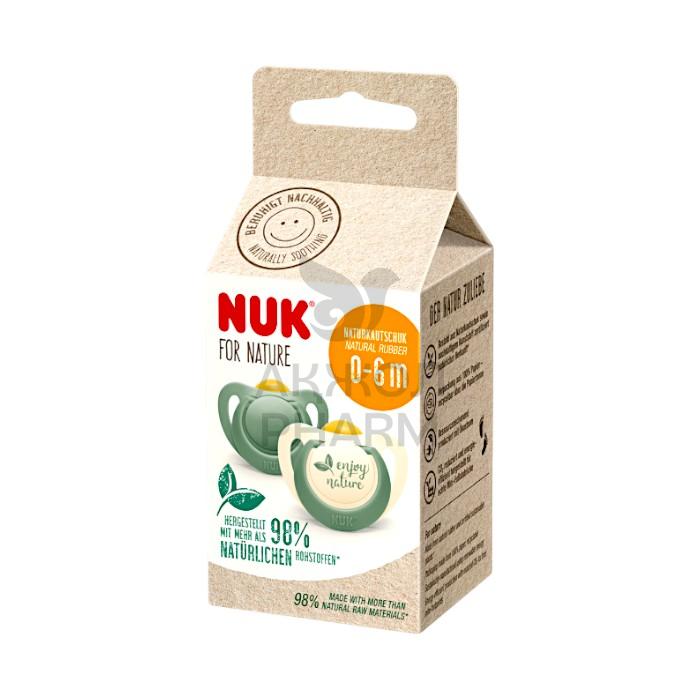 ПУСТЫШКА NUK FOR NATURE ЛАТЕКС 0-6М 2ШТ - фото 1