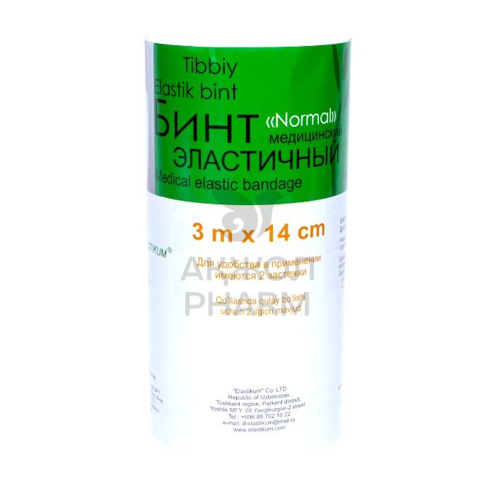 БИНТ МЕД ЭЛАСТИЧНЫЙ NORMAL 14СМ*3М - купить в интернет-аптеке Ақ Жол Pharm