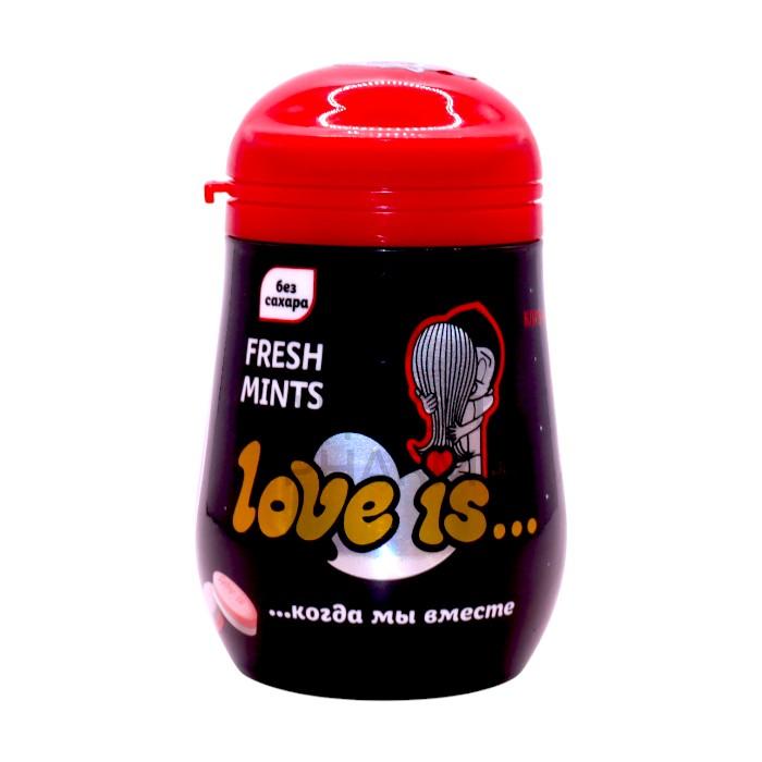 КОНФЕТЫ ОСВЕЖАЮЩИЕ LOVE IS КЛУБНИКА ДРАЖЕ 45Г - купить в интернет-аптеке Ақ Жол Pharm