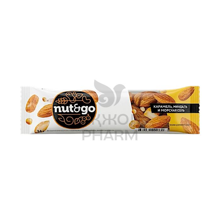 БАТОНЧИК NUT&GO МИНДАЛЬНЫЙ 34ГР - купить в интернет-аптеке Ақ Жол Pharm
