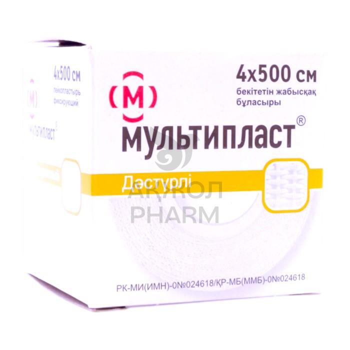 ЛЕЙКОПЛАСТЫРЬ 4СМХ500СМ МУЛЬТИПЛАСТ ТРАДИЦИОН ФИКСИРУЮЩИЙ НА ТКАНЕВОЙ ОСНОВЕ КАТУШКА НОВОСИБХИМ - фото 1
