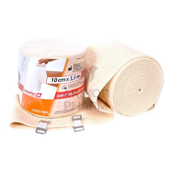 БИНТ МЕД ЭЛАСТИЧ ВЫСОКАЯ РАСТЯЖИМОСТЬ 10СМ*3,5М/ЛАУМА ФАБРИУ - купить в интернет-аптеке Ақ Жол Pharm