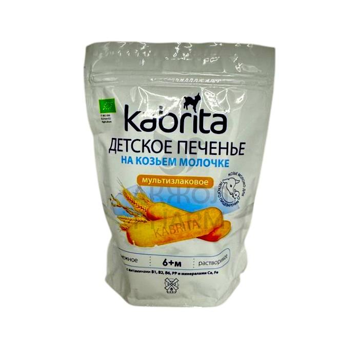 ПЕЧЕНЬЕ KABRITA ДЕТСКОЕ НА КОЗЬЕМ МОЛОКЕ МУЛЬТИЗЛАКОВОЕ 6+ 115ГР - фото 1