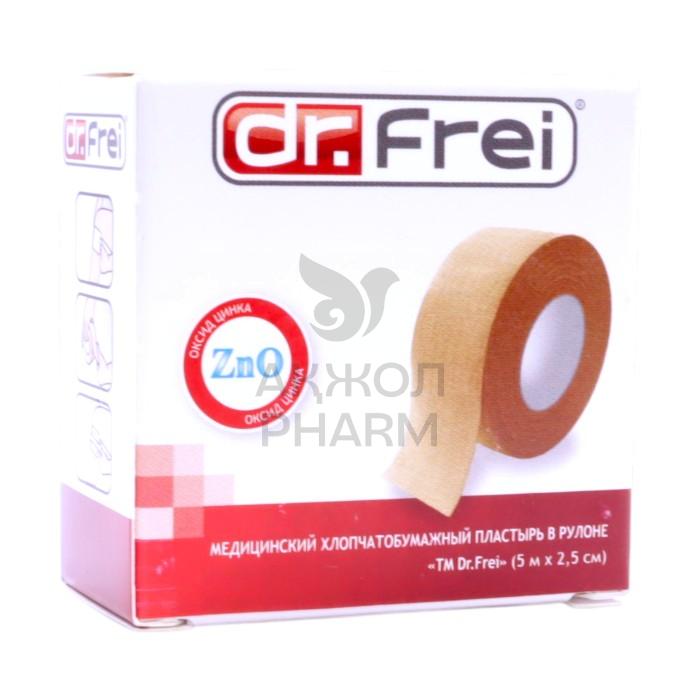 ПЛАСТЫРЬ МЕД DR.FREI ХЛОПЧАТОБУМАЖ В РУЛОНЕ 5М*2.5СМ - фото 1