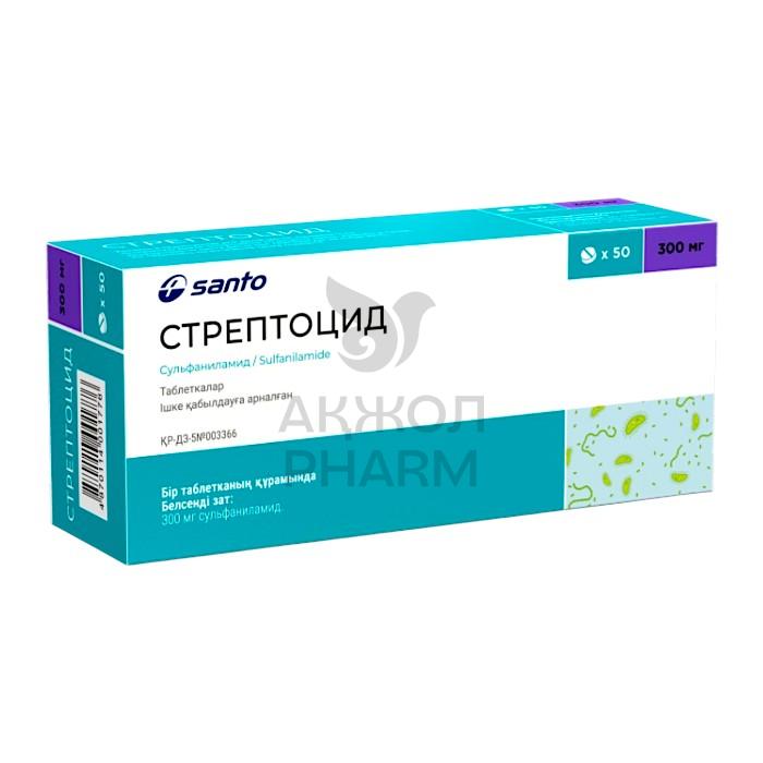СТРЕПТОЦИД ТАБЛ 300МГ №50/SANTO - фото 1
