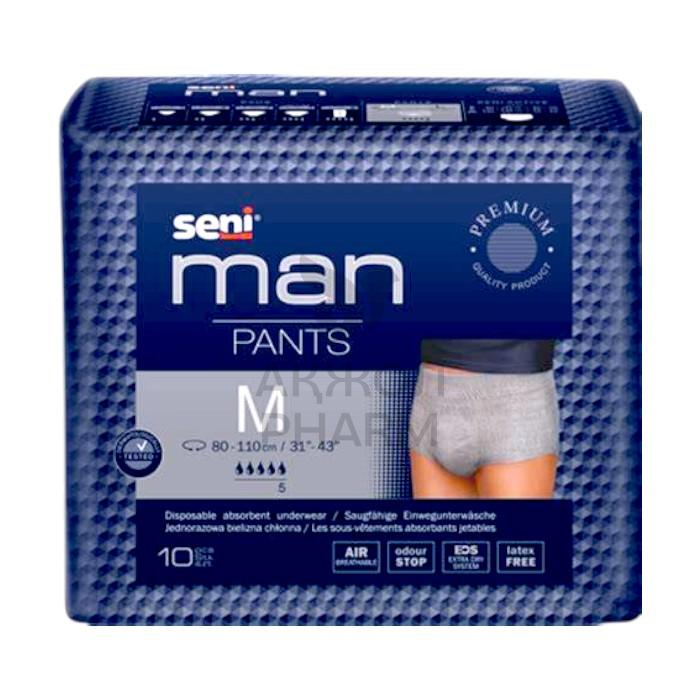 ПОДГУЗНИКИ-ТРУСИКИ SENI MAN PANTS MEDIUM 10ШТ - фото 1