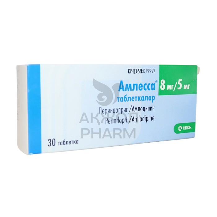 АМЛЕССА ТАБЛ 8МГ/5МГ №30/КРКА Д.Д. - купить в интернет-аптеке Ақ Жол Pharm