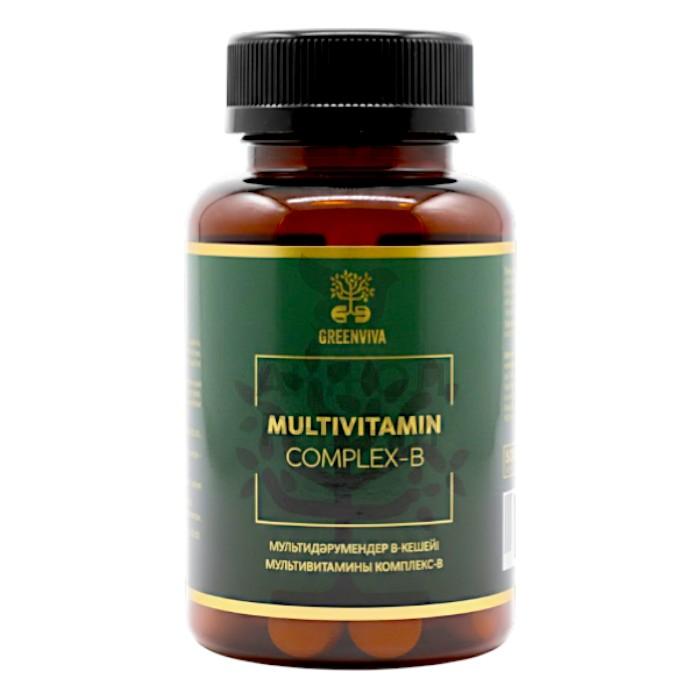 МУЛЬТИВИТАМИНЫ Б-КОМПЛЕКС ТАБЛ 500МГ №30/GREENVIVA - купить в интернет-аптеке Ақ Жол Pharm