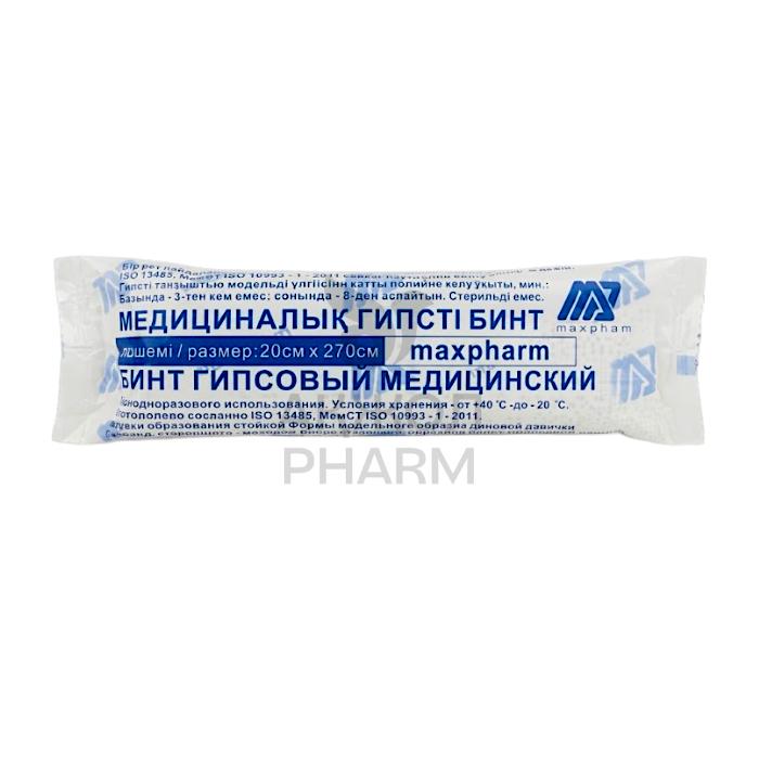 БИНТ ГИПСОВЫЙ 20СМ*270СМ/MAXPHARM - купить в интернет-аптеке Ақ Жол Pharm