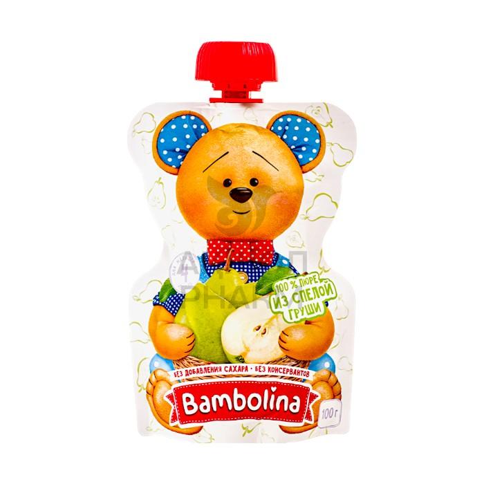 ПЮРЕ BAMBOLINA ГРУША Д/ДЕТЕЙ С 4МЕС 100ГР - фото 1