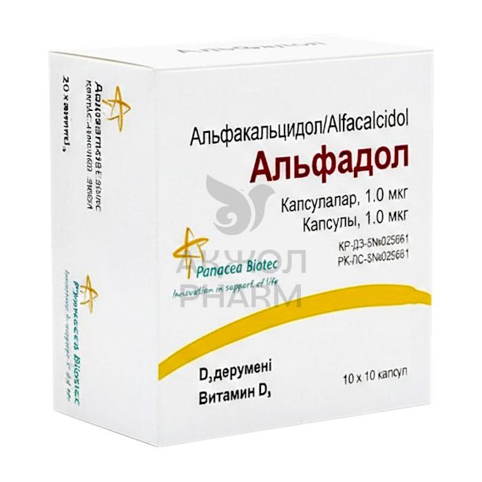 АЛЬФАДОЛ КАПС 1МКГ №100/PANACEA BICTEC - купить в интернет-аптеке Ақ Жол Pharm