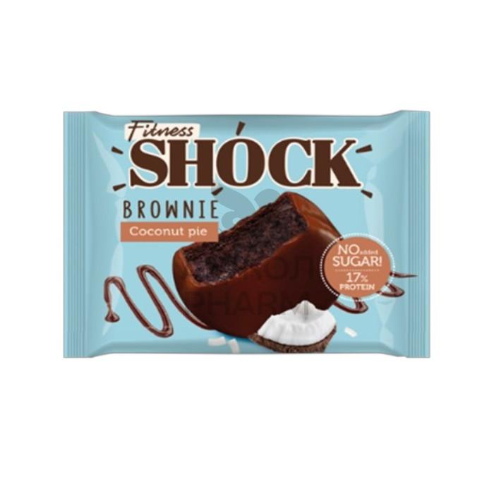 ПЕЧЕНЬЕ ПРОТЕИНОВОЕ FITNES SHOCK БРАУНИ КОКОСОВЫЙ ПИРОГ 50 ГР - купить в интернет-аптеке Ақ Жол Pharm
