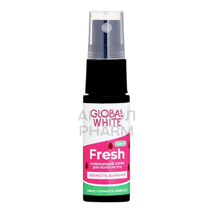 СПРЕЙ Д/ПОЛОСТИ РТА GLOBAL WHITE FRESH ОСВЕЖАЮЩИЙ СО ВК. АРБУЗА 15МЛ - фото 1