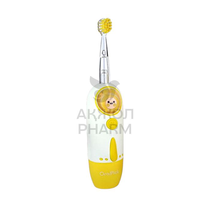 ЗУБНАЯ ЩЕТКА ORALPICK ЭЛЕКТРИЧЕСКАЯ KIDS OP075 ЖЕЛТАЯ - купить в интернет-аптеке Ақ Жол Pharm