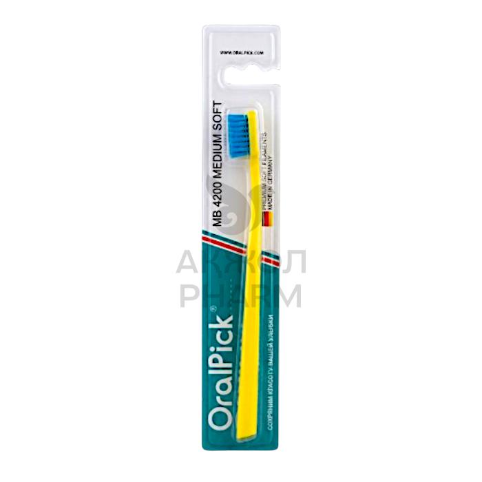 ЗУБНАЯ ЩЕТКА ORALPICK MEDIUM SOFT MB4200 - купить в интернет-аптеке Ақ Жол Pharm