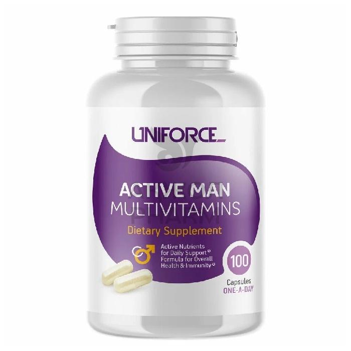МУЛЬТИВИТАМИНЫ Д/МУЖЧИН КАПС №100/UNIFORCE - купить в интернет-аптеке Ақ Жол Pharm