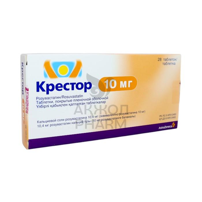 КРЕСТОР ТАБЛ 10МГ №28/АСТРАЗЕНЕКА ЮК ЛИМИТЕД - купить в интернет-аптеке Ақ Жол Pharm