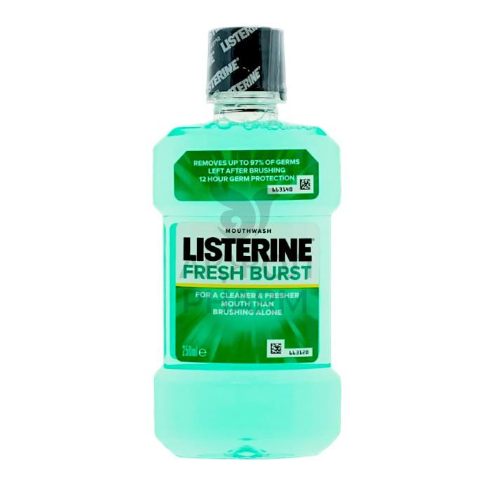 ОПОЛАСКИВАТЕЛЬ Д/ПОЛОСТИ РТА LISTERINE ВЗРЫВ СВЕЖЕСТИ 250 МЛ - купить в интернет-аптеке Ақ Жол Pharm