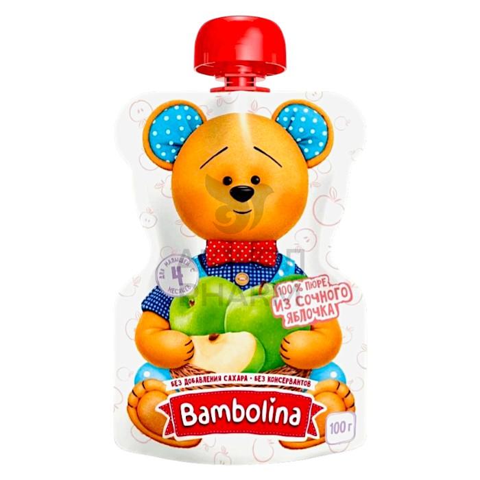 ПЮРЕ BAMBOLINA ДЛЯ ДЕТСКОГО ПИТАНИЯ ИЗ ЯБЛОК С 4 МЕС 100ГР - фото 1