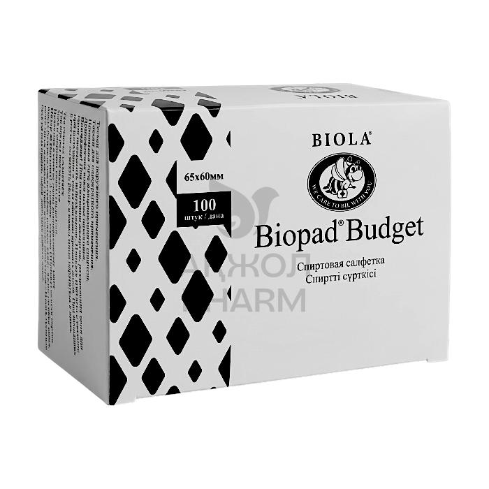 САЛФЕТКА СПИРТОВАЯ BIOPAD BUDGET 65ММ*56ММ №100/БИОЛА - купить в интернет-аптеке Ақ Жол Pharm