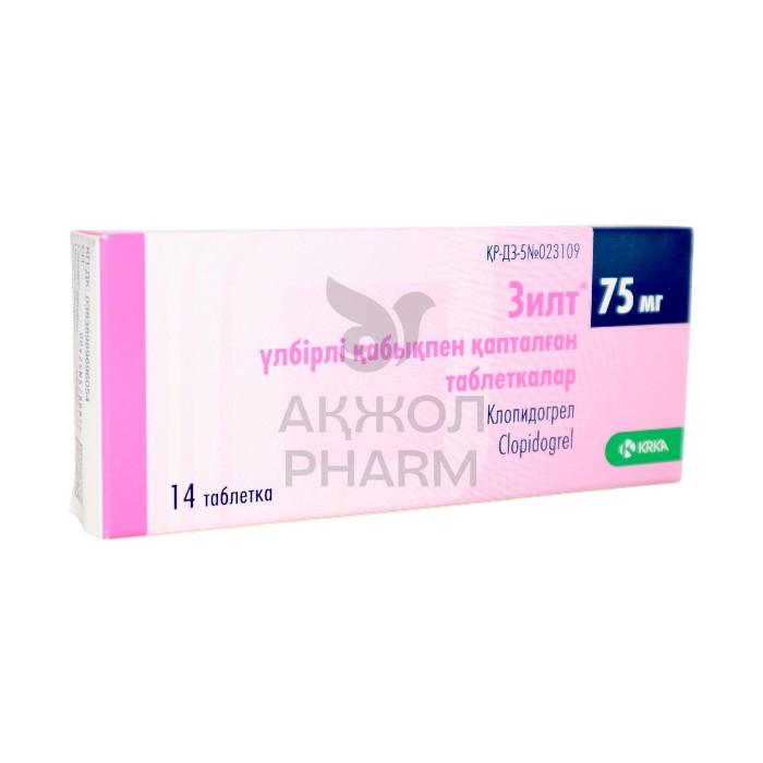 ЗИЛТ ТАБЛ 75МГ №14/КРКА Д.Д. - купить в интернет-аптеке Ақ Жол Pharm