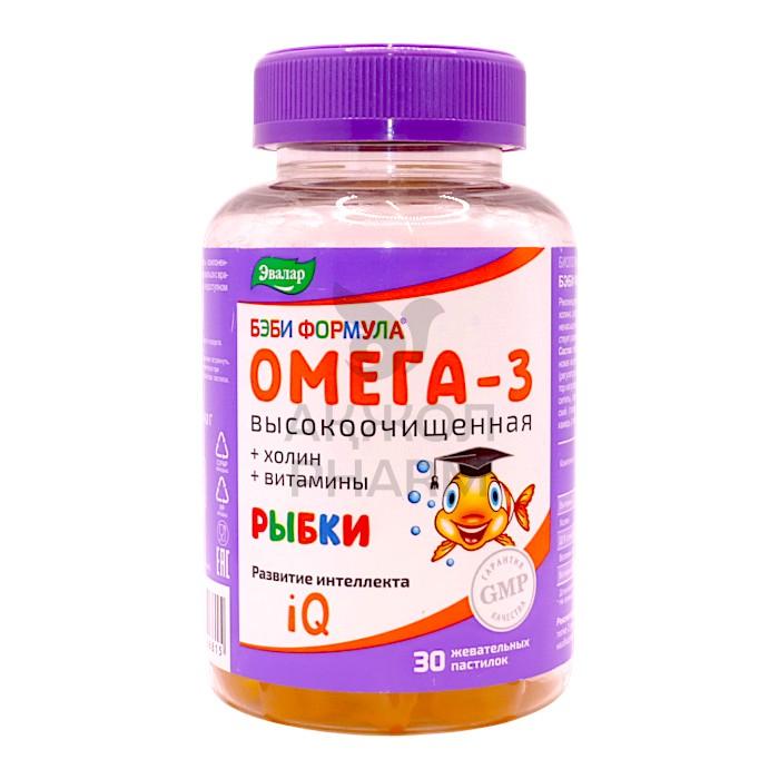БЭБИ ФОРМУЛА РЫБКИ ОМЕГА-3 ЖЕВ.ПАСТ №30/ЭВАЛАР - купить в интернет-аптеке Ақ Жол Pharm