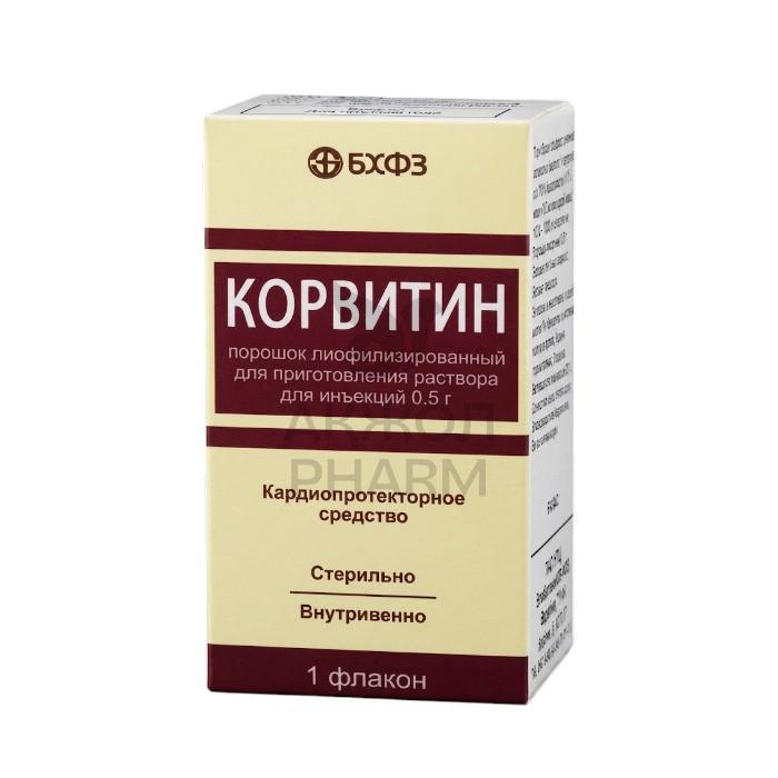 КОРВИТИН ФЛАК 0,5Г №1/БОРЩАГОВСКИЙ ХФЗ - купить в интернет-аптеке Ақ Жол Pharm