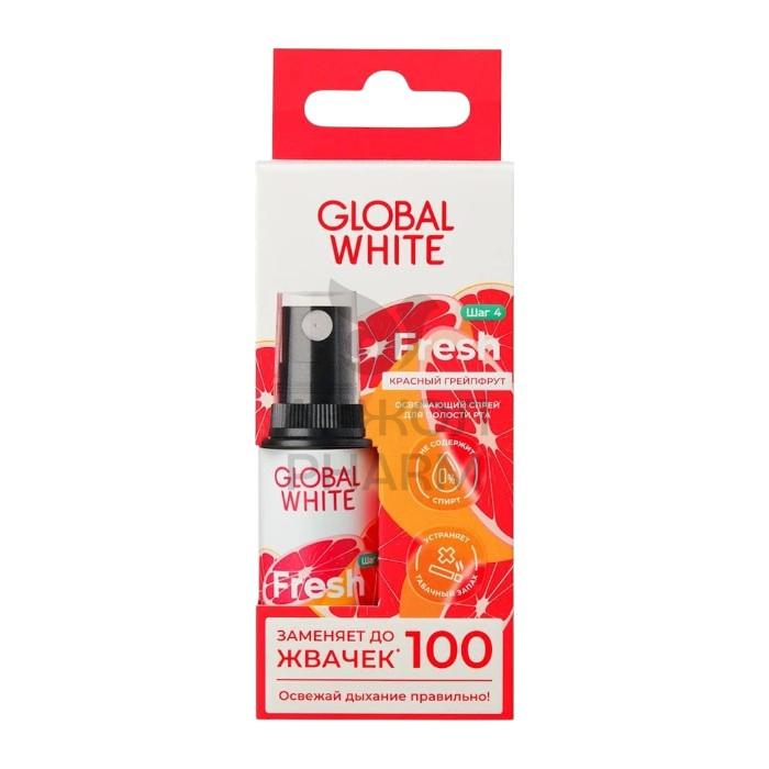 СПРЕЙ GLOBAL WHITE Д/ПОЛОСТИ РТА КРАСНЫЙ ГРЕЙПФРУТ ОСВЕЖАЮЩИЙ 15МЛ - фото 1