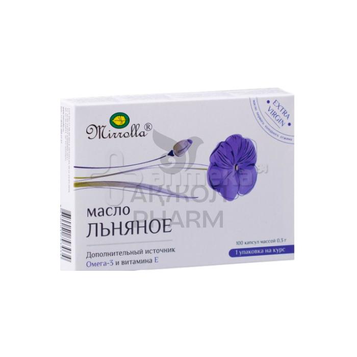 ЛЬНЯНОЕ МАСЛО КАПС №100/МИРРОЛЛА - купить в интернет-аптеке Ақ Жол Pharm