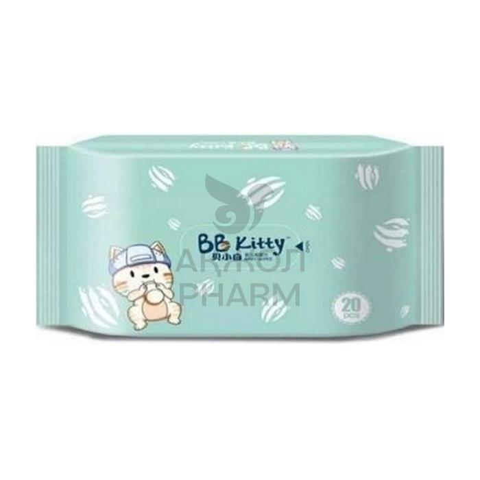 САЛФЕТКИ BB KITTY SENSITIVE ВЛАЖНЫЕ 20 ШТ - купить в интернет-аптеке Ақ Жол Pharm