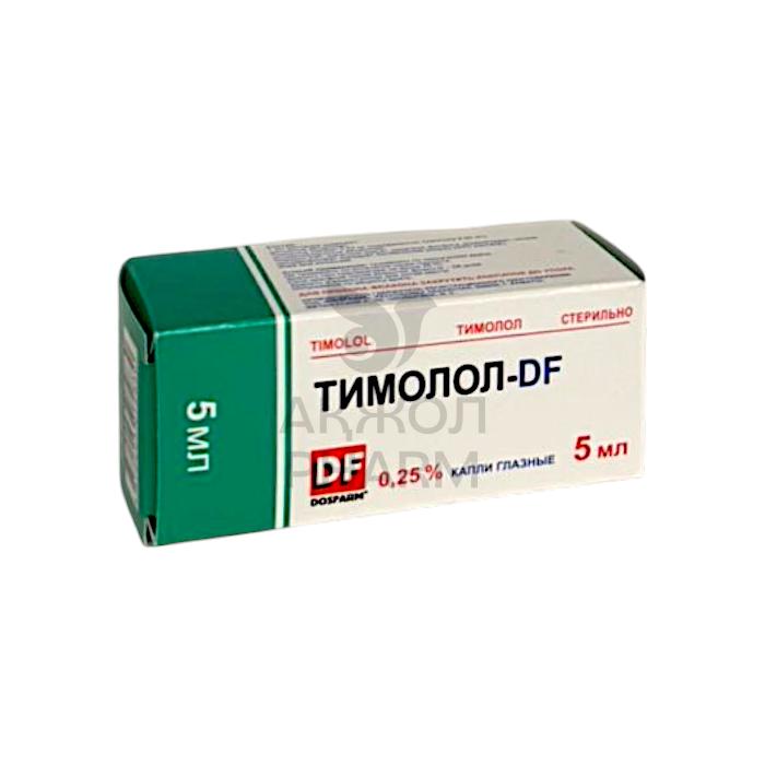 ТИМОЛОЛ-DF ГЛ.КАПЛИ 0,25% 10МЛ/DOSFARM - купить в интернет-аптеке Ақ Жол Pharm