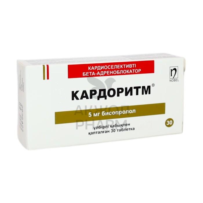 КАРДОРИТМ 5 МГ №30 ТАБ/НОБЕЛ - купить в интернет-аптеке Ақ Жол Pharm