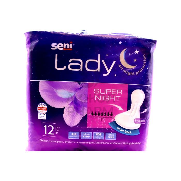 ПРОКЛАДКИ УРОЛОГИЧЕСКИЕ SENI LADY SUPER NIGHT 12ШТ - купить в интернет-аптеке Ақ Жол Pharm