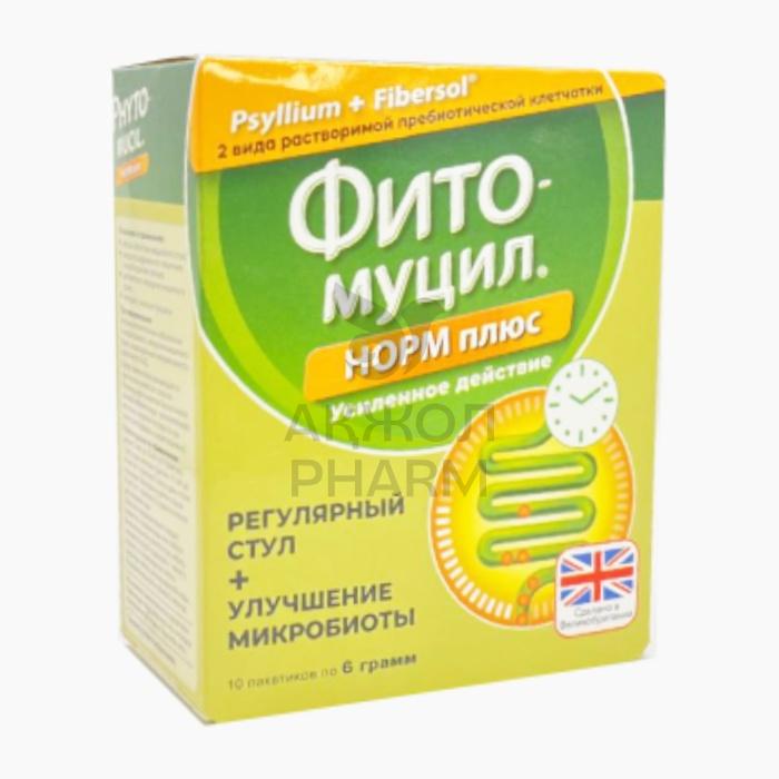ФИТОМУЦИЛ НОРМ ПЛЮС 6ГР №10/ФАРМАМЕД - купить в интернет-аптеке Ақ Жол Pharm
